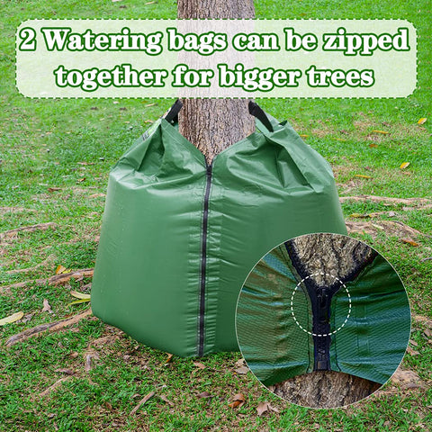 tanzfrosch two bags combined around trunk to increase total water capacity