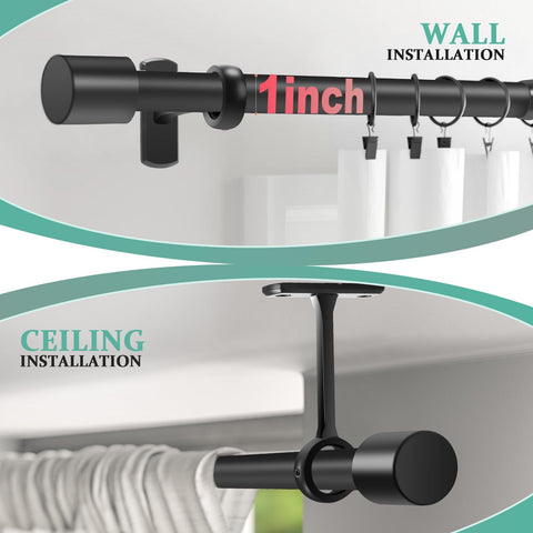 Taoberfuli ceiling bracket mounted as room divider illustrating stable overhead installation