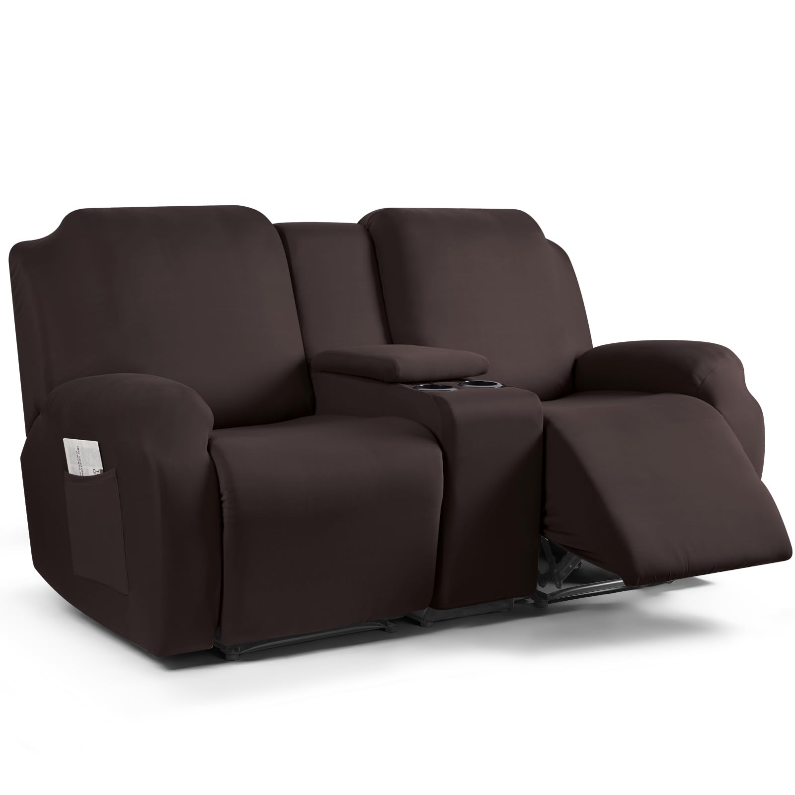TAOCOCO front view of slipcover on loveseat showing clean protective fit