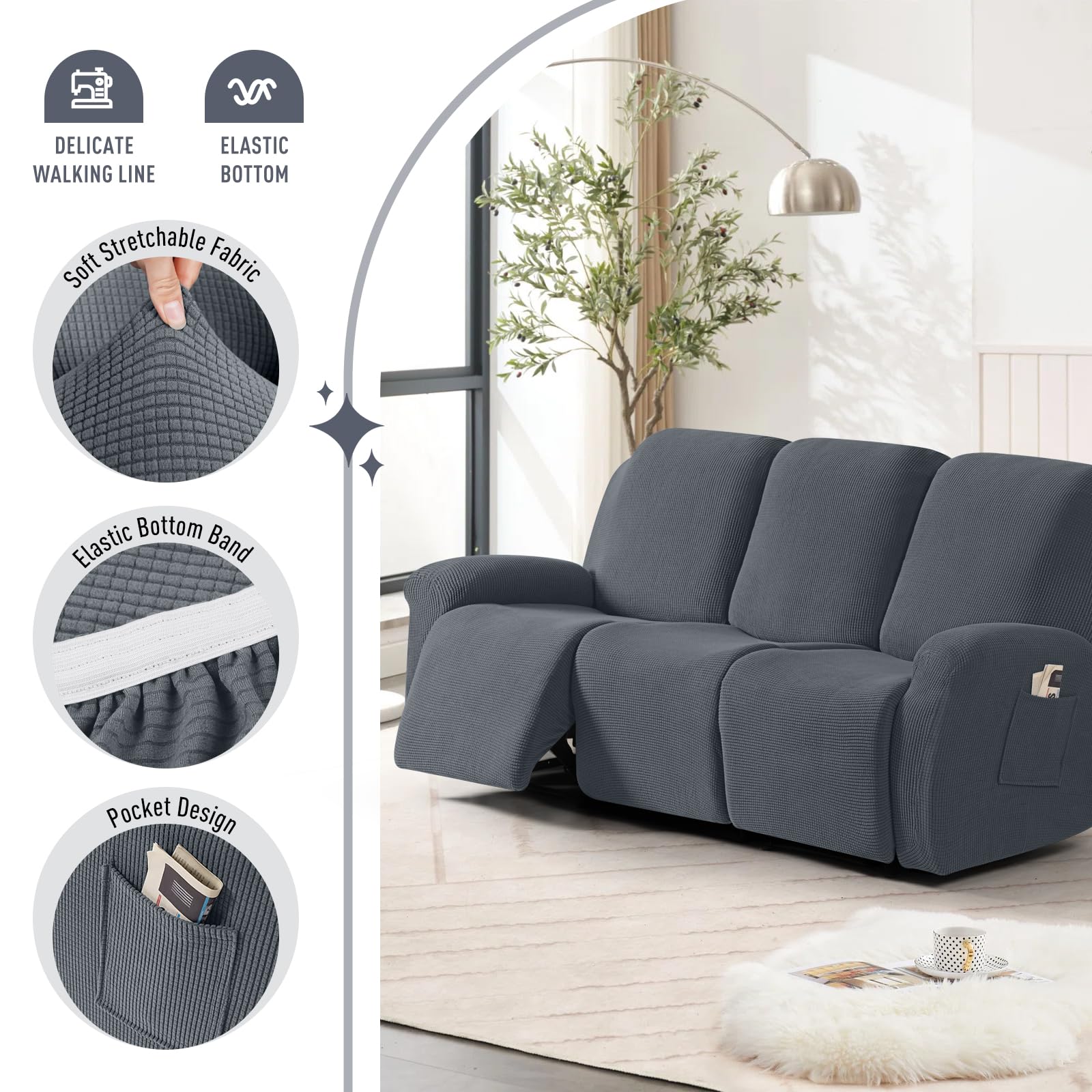 TAOCOCO armrest with side pocket showing storage convenience