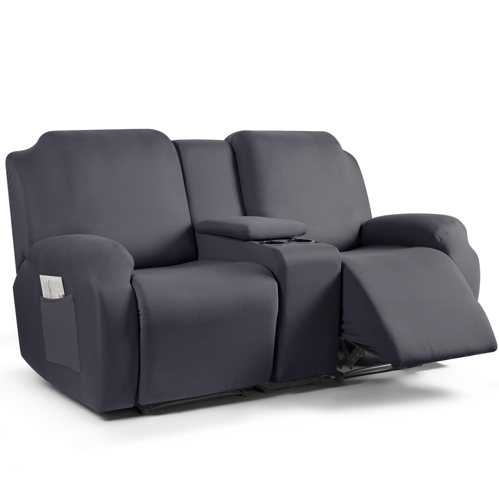 TAOCOCO front view of fitted loveseat cover showing tidy protection