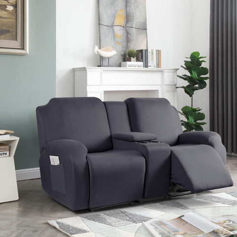 TAOCOCO loveseat beside measuring tape showing fit for 65-85 inch sofas