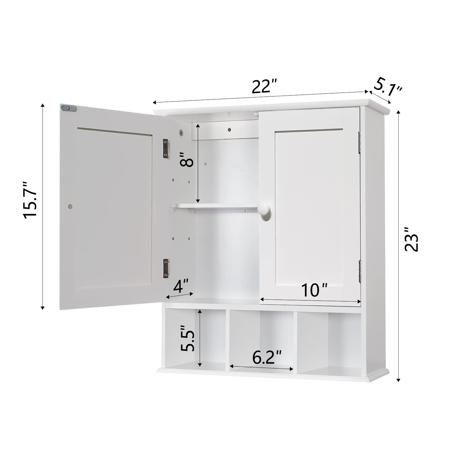 TaoHFE mounted over toilet to show scale and space-saving benefit