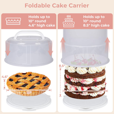 Targihoemt clear lid close-up displaying decorations while keeping cake safe
