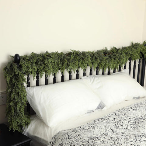 Tasruwat garland beside ruler showing 9ft length for planning and correct fit benefit