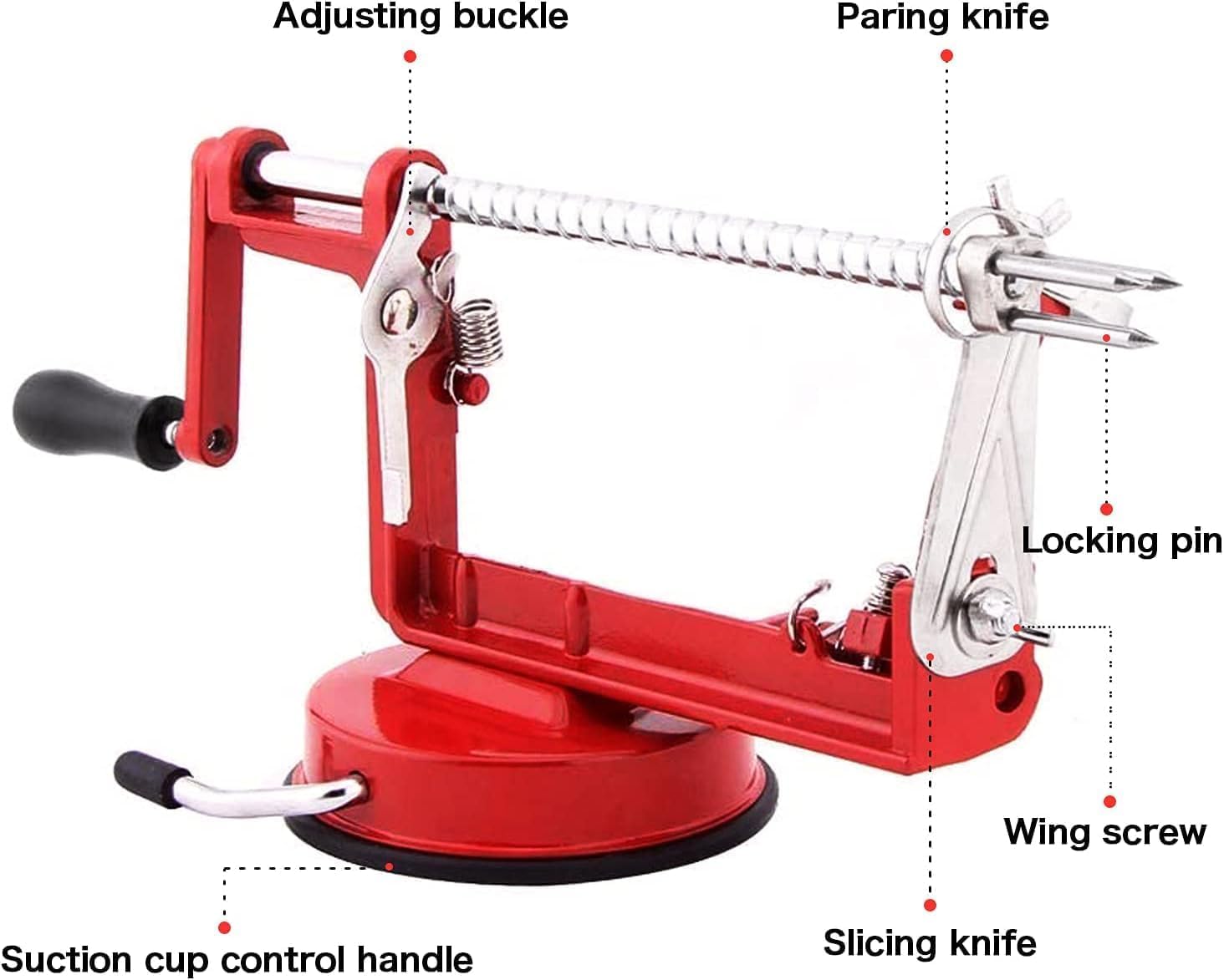 tatida suction base detail showing vacuum rubber grip for stable, safer peeling