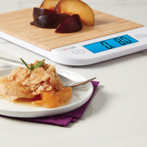 Taylor scale touch controls detail for easy cleaning and responsive use