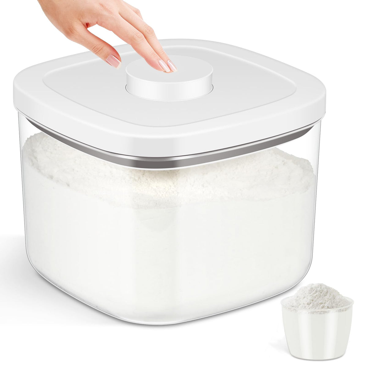 TBMAXS front view showing clear container and label for quick identification