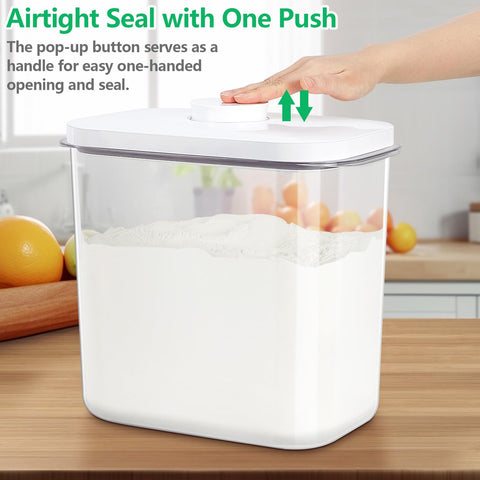 TBMAXS wide mouth with measuring cup enables direct scooping