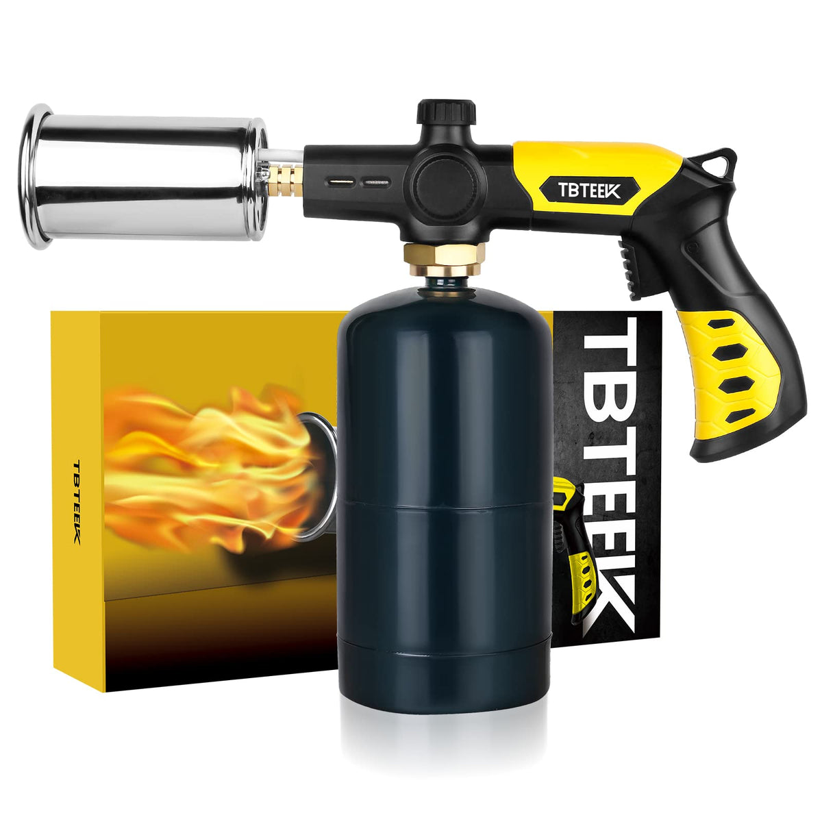 TBTeek front view of torch showing overall design and easy grip for safe use