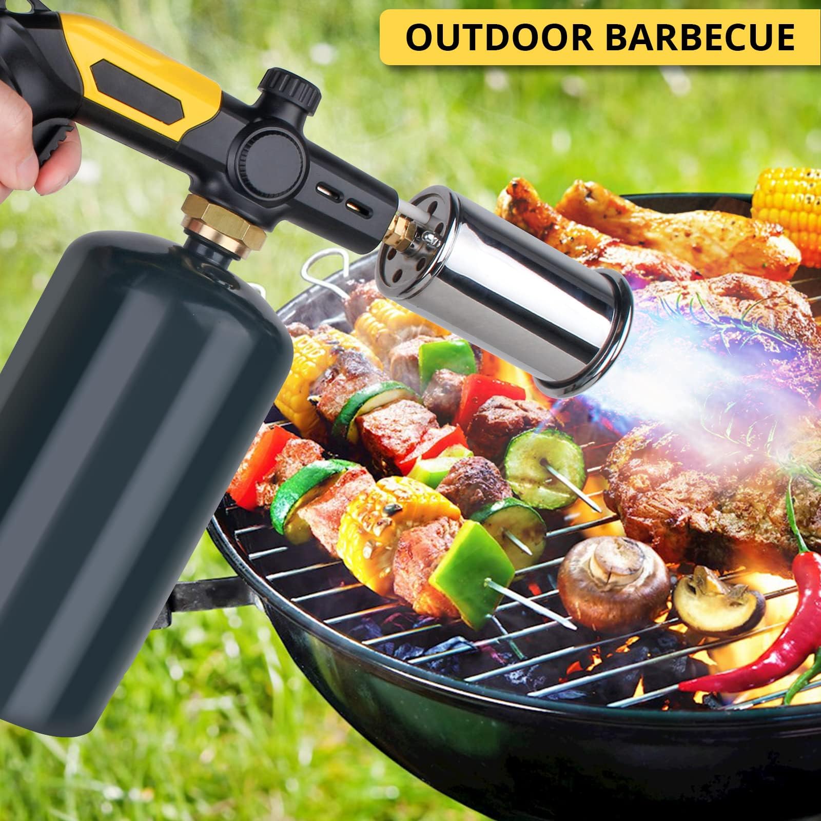 TBTeek lighting a campfire outdoors for rapid, reliable fire starting