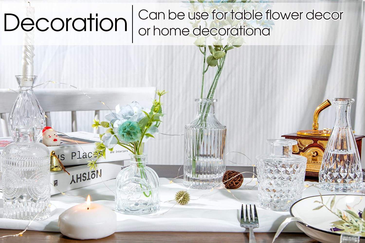 TBWIND single vase holding a stem, showing how a single bloom enhances decor