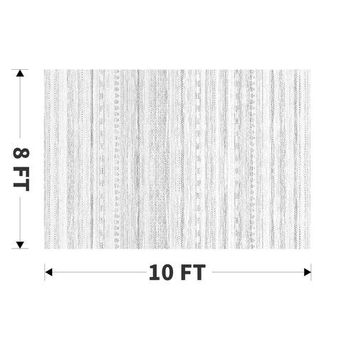 tchdio styled in a dining room showing how the rug coordinates with furniture