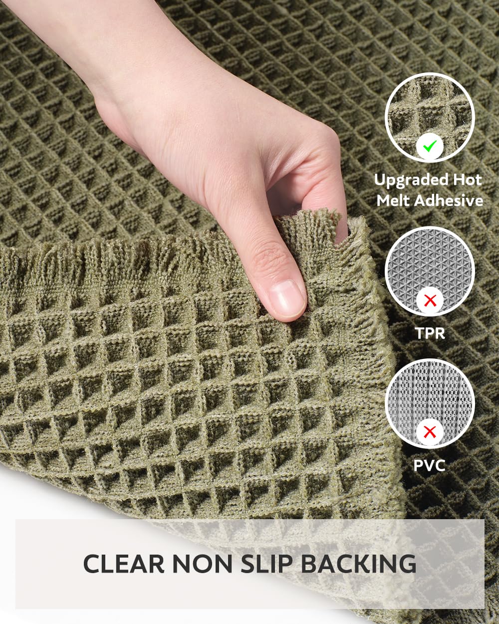 tchdio mat in use beside tub showing quick water uptake benefit