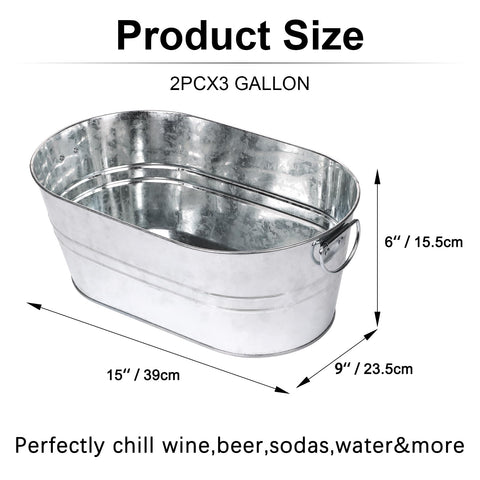 tchrules beverage tub filled with ice and bottles keeps drinks chilled longer