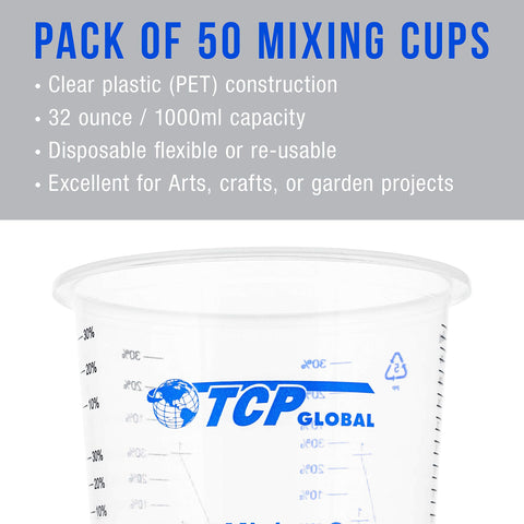 TCP Global cup in use mixing epoxy for a clean pour and fast project turnaround