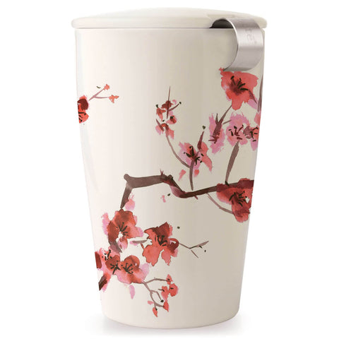 Tea Forte Kati cup front view in Cherry Blossom showing elegant design and easy brewing