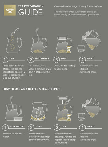 Teabloom pouring steaming tea smoothly into a cup for convenience