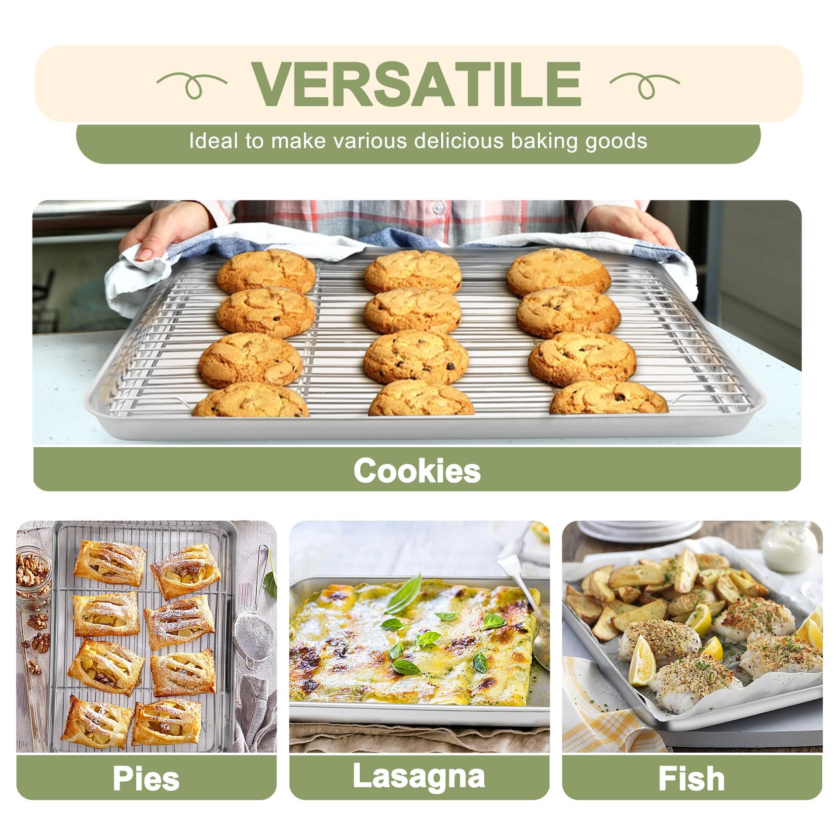 TeamFar nested pans size comparison to show compact storage and multiple capacities