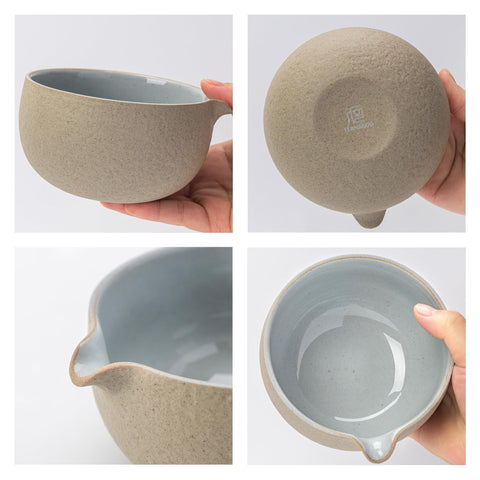 TEANAGOO bamboo scoop and mesh sifter displayed for precise portioning and clump-free powder