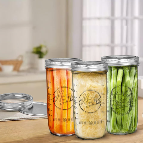 Tebery clear glass label detail showing easy content identification