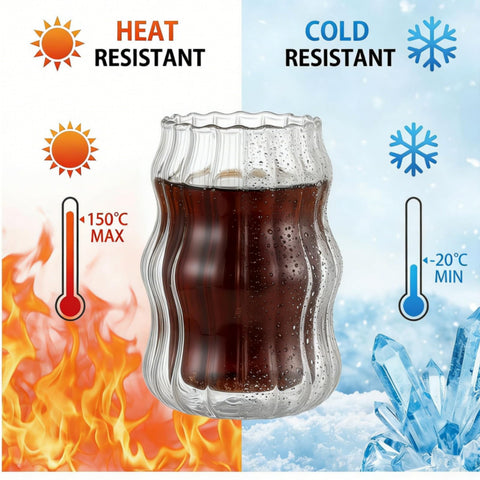 Tebery glass straws and cleaning brushes detail for reusable, easy maintenance