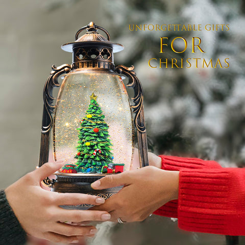 TECH ORANGE glitter motion snow effect creating cozy holiday ambiance