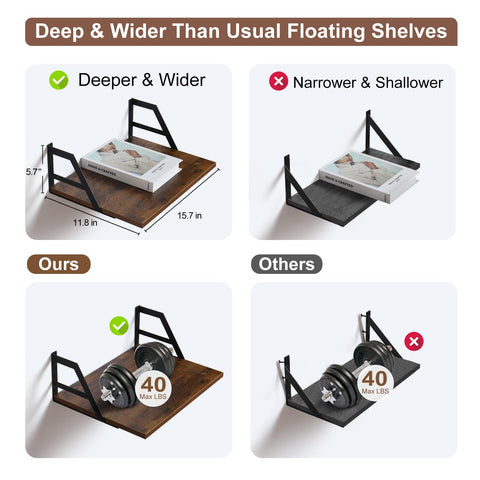 Tectocker-DOU mounted shelves in living room, showing decorative display and versatility benefit