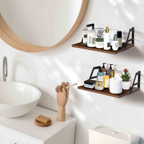 Tectocker-DOU shelves mounted in a kitchen, displaying practical storage and style benefit
