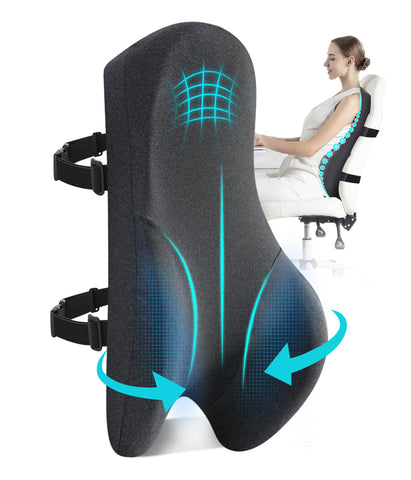 Teemour front view high back pillow showing full spine coverage and comfort