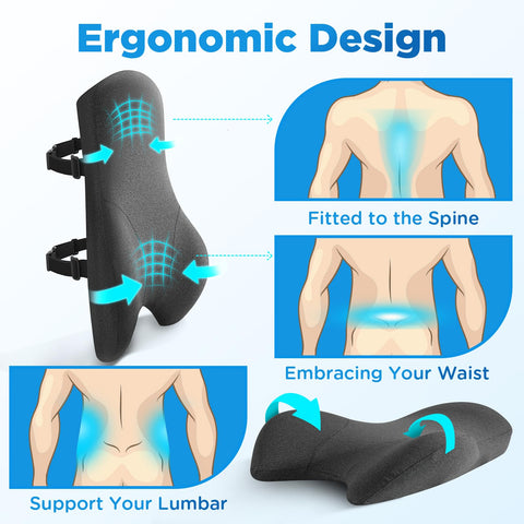 Teemour placed in truck seat showing travel-friendly support and reduced fatigue