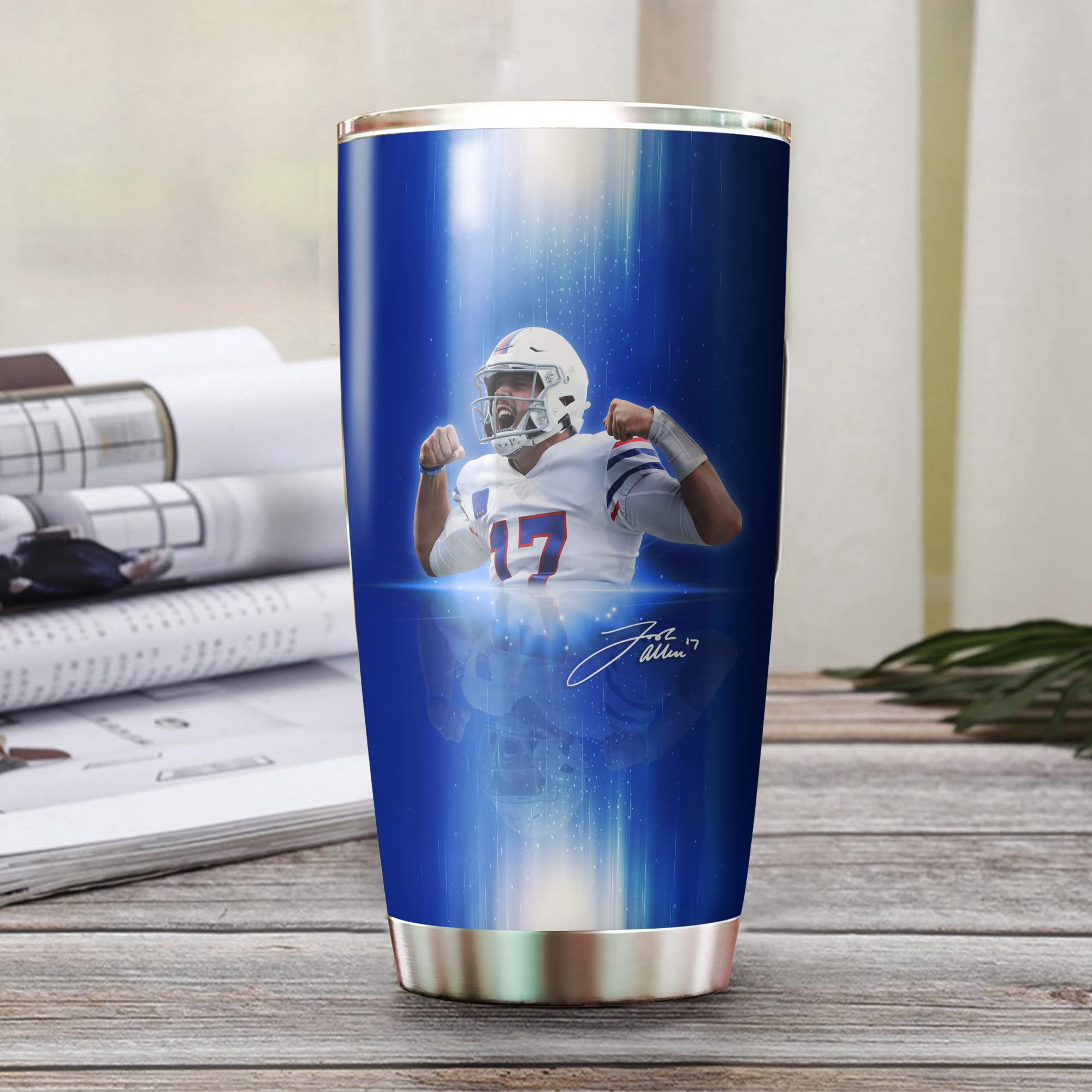 TEERABBIT close-up of printed Josh Buffalo Allen graphic highlighting durable finish