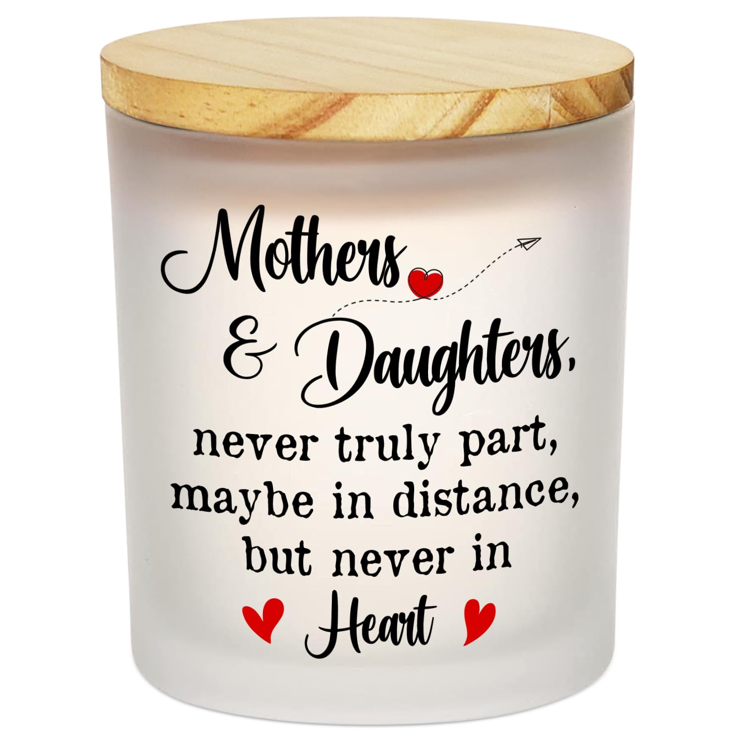 TEEZWONDER candle front packaging showing scent and gift message, conveys thoughtful presentation