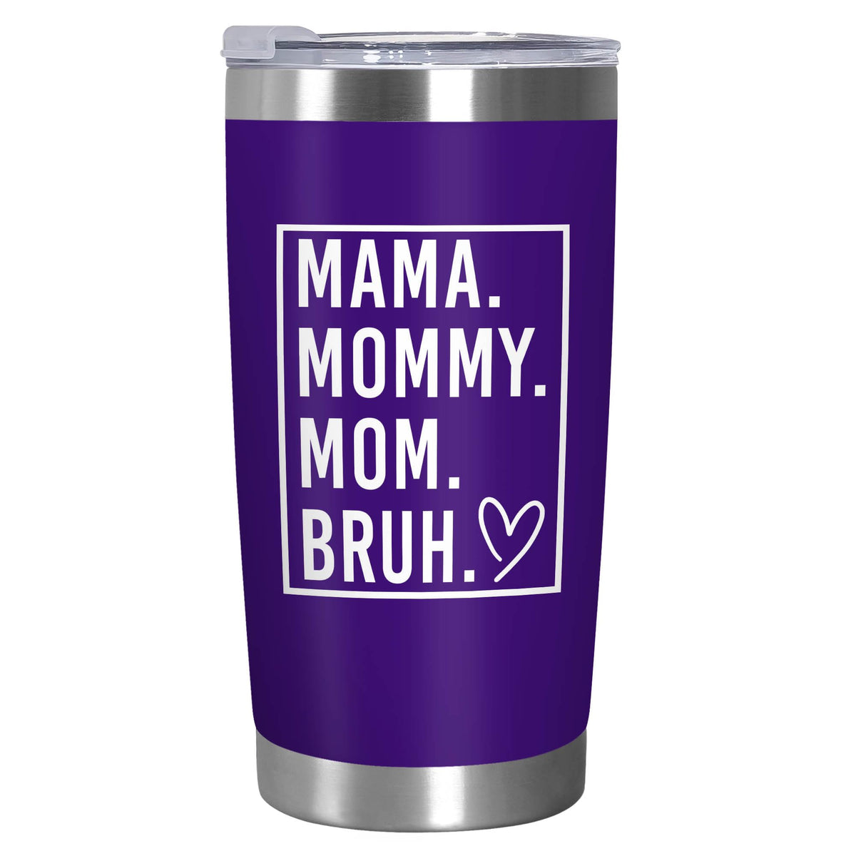 TEEZWONDER front view showing printed Mama Mommy Mom Bruh design and cheerful look