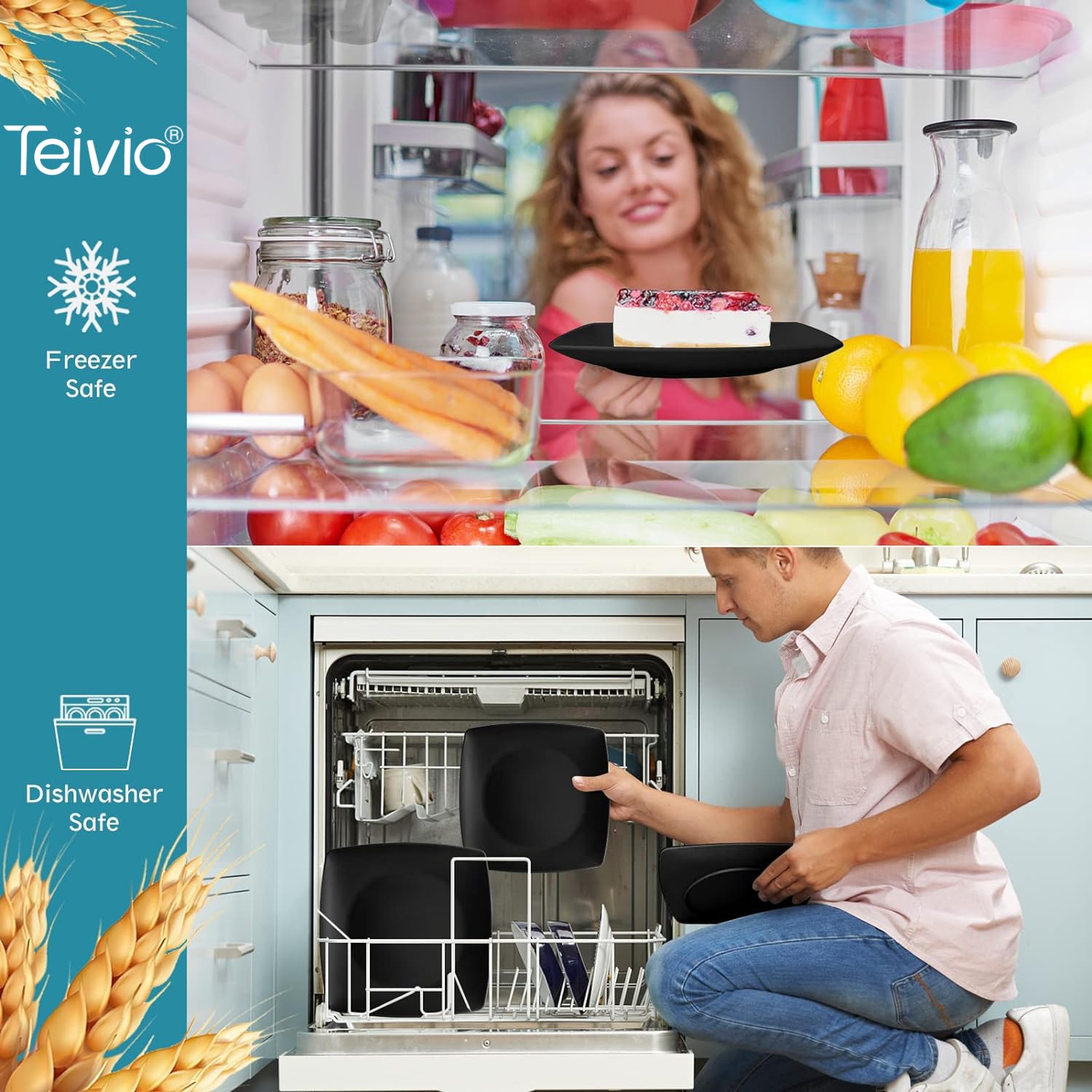 Teivio snack bowl beside fruit showing bowl size and practical portioning