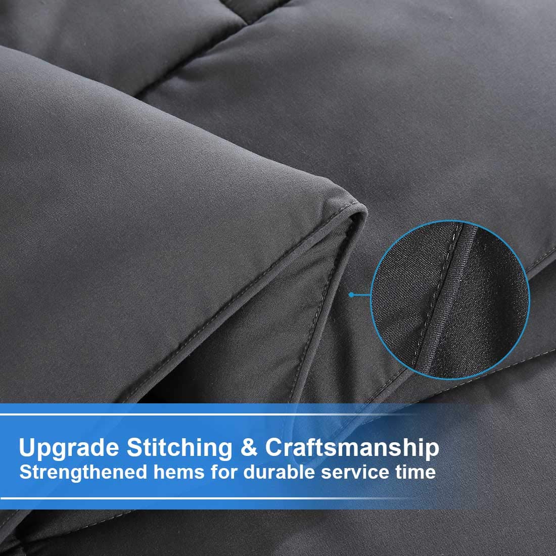 TEKAMON diamond quilting detail keeping fill even for consistent warmth