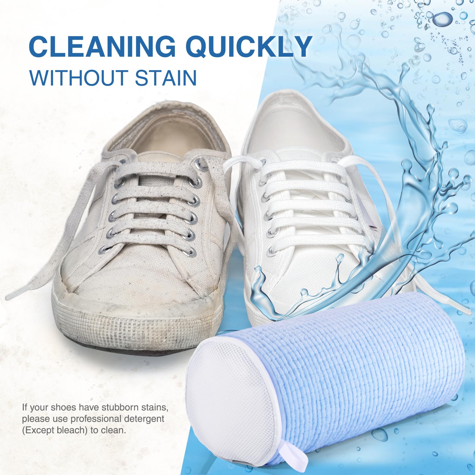 Teletrogy adjustable shoe tree extended to retain shoe shape during wash