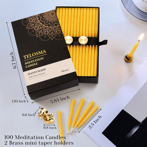 TELOSMA brass holder close-up, stable support for slim tapers benefit