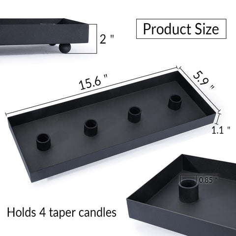 TELOSMA tray in use as a dining table centerpiece adding stylish mood lighting