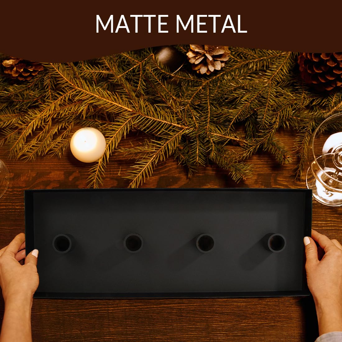 TELOSMA matte black iron texture close-up highlighting durable, rust-resistant finish