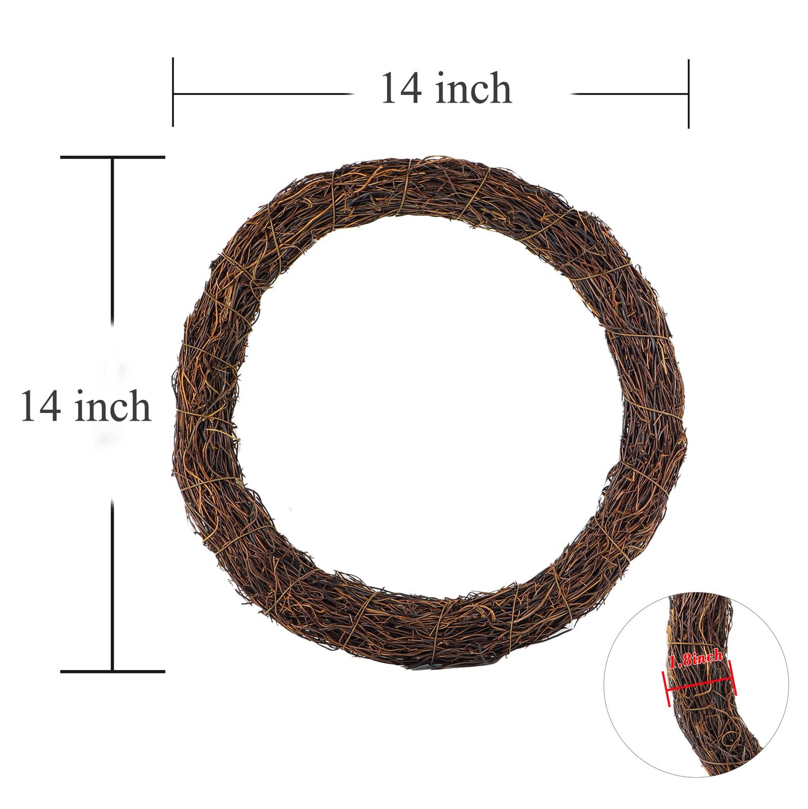 Temfmy close-up of woven rattan texture highlighting natural grip for decorations
