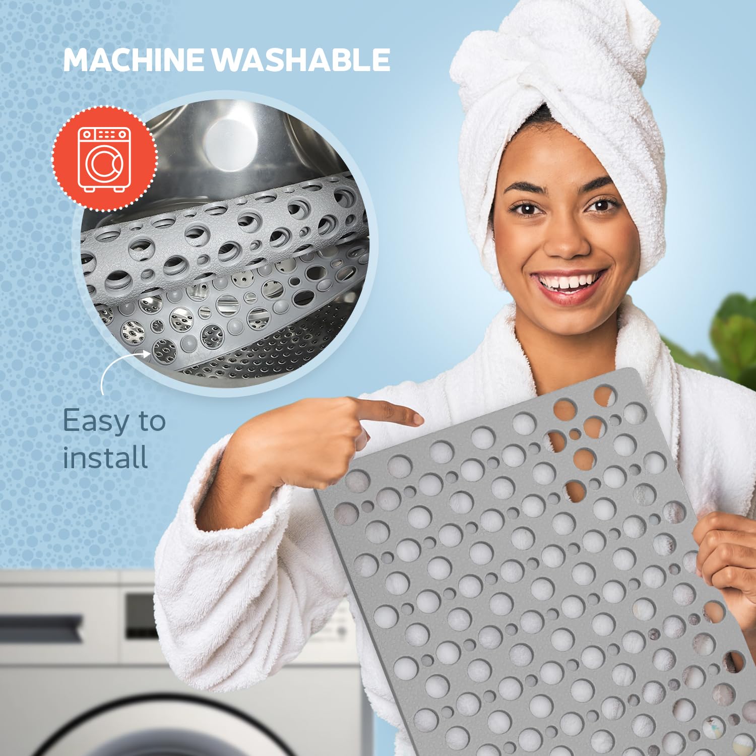 TEMIR being machine washed showing easy cleaning and freshness benefit