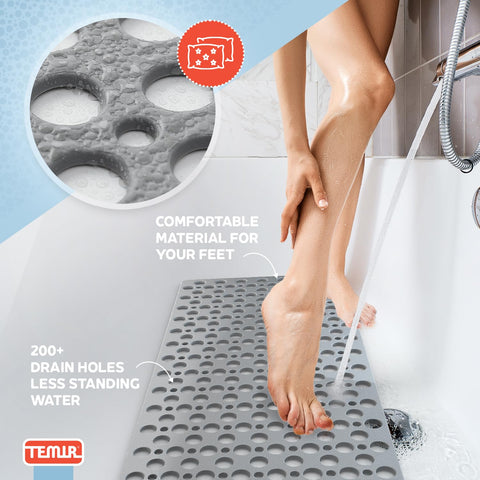 TEMIR drain holes detail showing fast water flow and reduced pooling