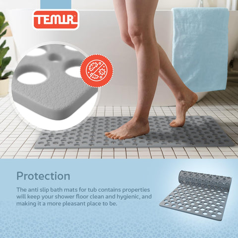 TEMIR in shower installed displaying stable placement and safety