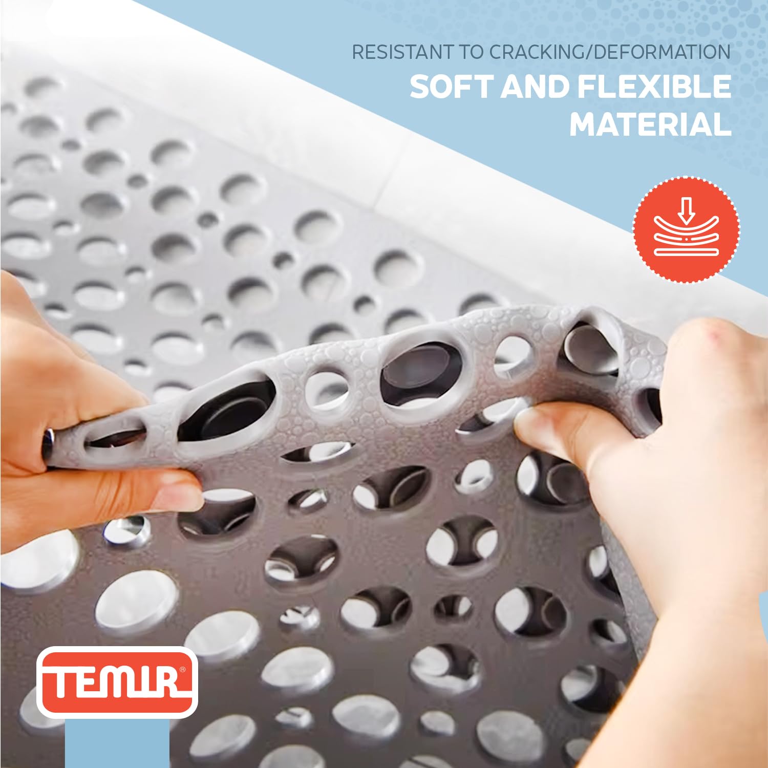 TEMIR lifestyle family bathroom showing safe comfortable bathing for all ages