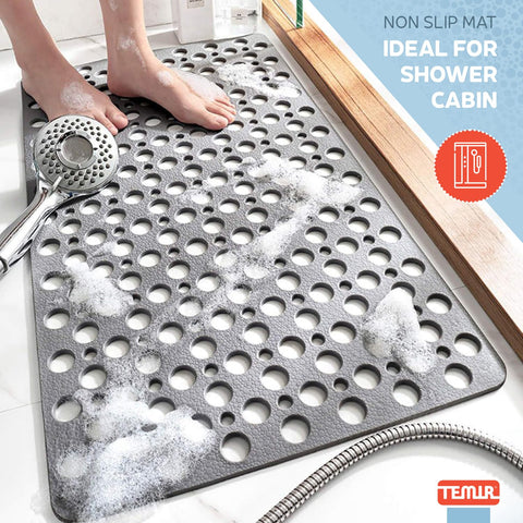 TEMIR suction cups underside demonstrating strong hold on tub surface