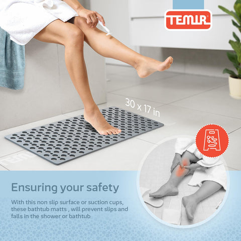 TEMIR texture closeup highlighting soft grippy surface for secure footing