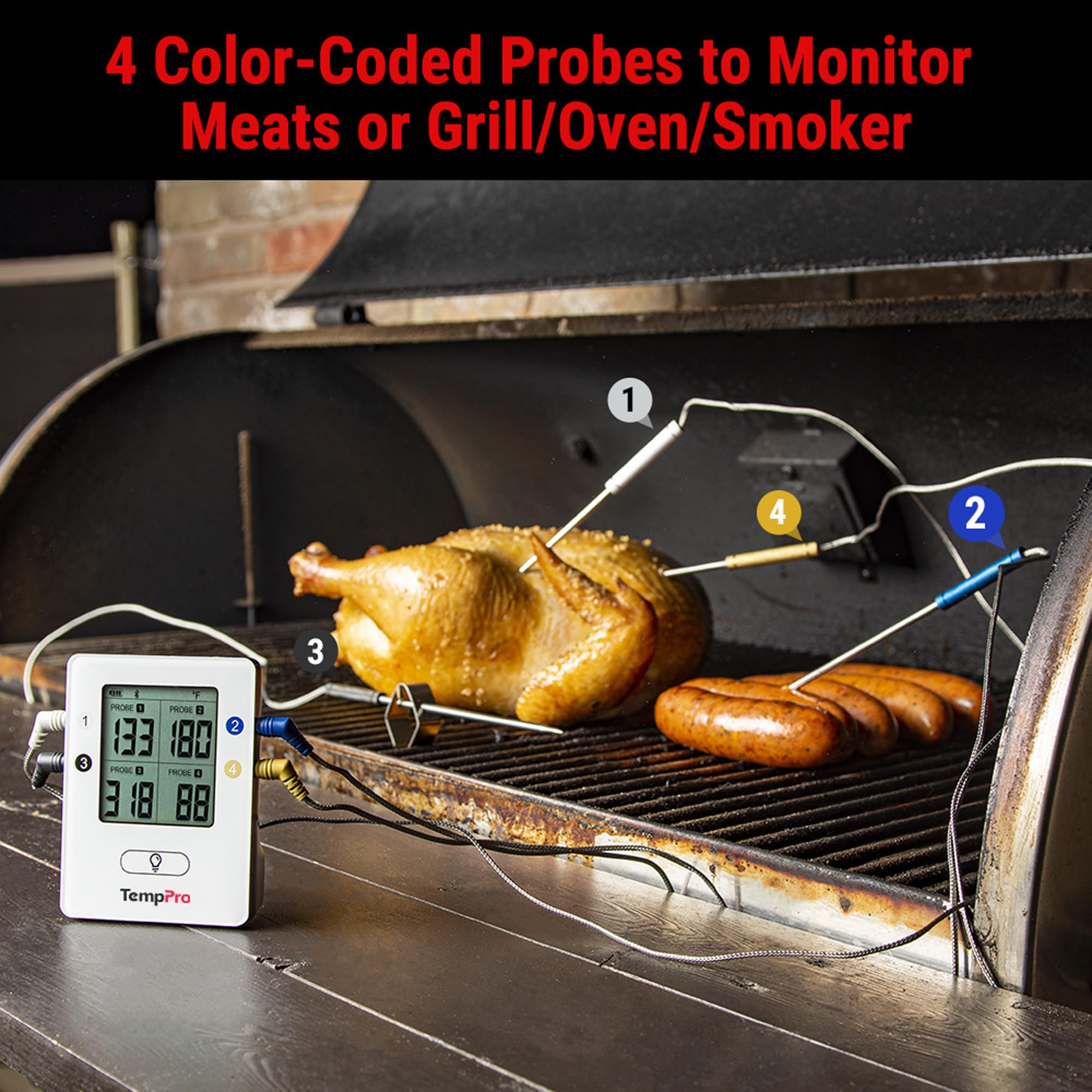 TempPro app temperature graph on phone for live cook tracking