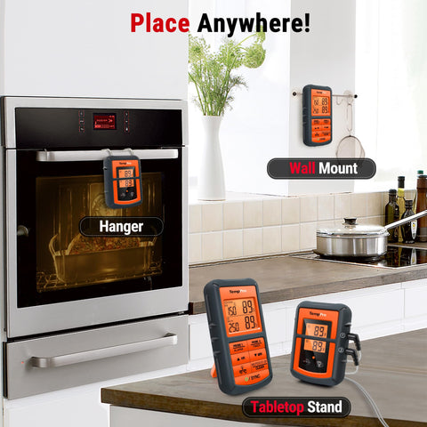 TempPro used at backyard grill showing hands-free remote monitoring benefit