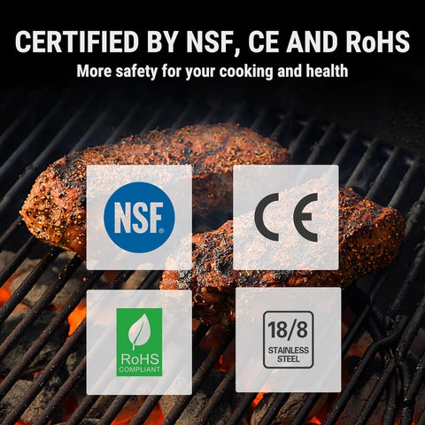 TempPro TempSync on an outdoor cooking table showing active use and hands-free grilling benefit